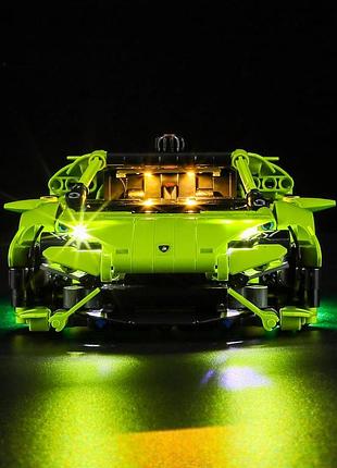 Комплект светодиодного освещения briksmax для lamborghini huracn tecnica  совместим с набором для сборки авто