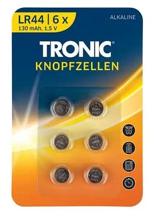 Батарейки lr 44,  6 шт., tronic alkalines 1,5 v