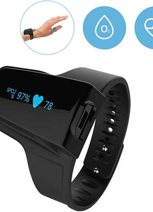 Пульсоксиметр viatom checkme o2 с bluetooth, кольцевой датчик, непрерывный мониторинг spo2 и пульса, прило