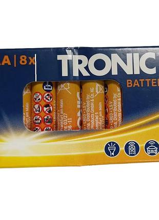 Батарейки tronic lr03 aaa alkaline 1.5v,  8 шт
