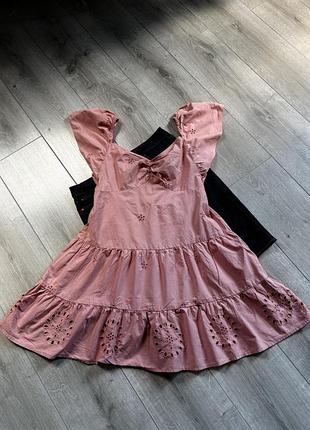 Розпродаж брендова сукня плаття s m zara в ніжно рожевому кольорі стильна