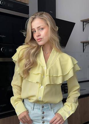 Женская блуза белая желтая розовая