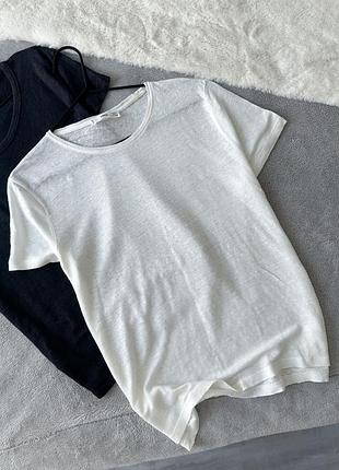 Футболка льон mango