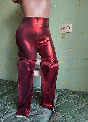 Лосины леггинсы брюки женские эффектные блестящие tezenis m 38