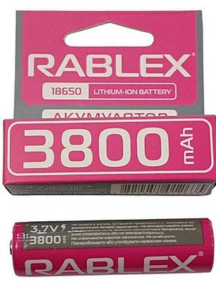 Аккумулятор rablex 18650 li-ion 3800mah li-ion 3.7v