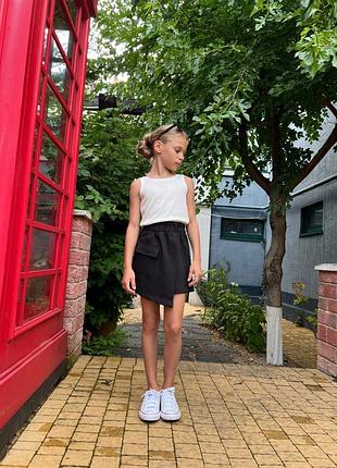 Школьные юбки-шорты для девочки 4