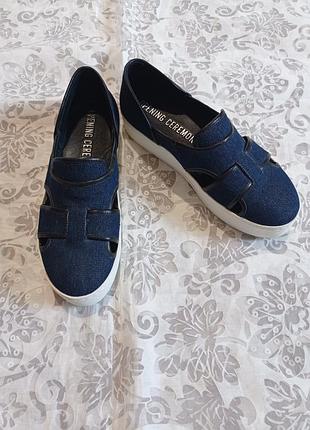 Туфли джинсовые 36