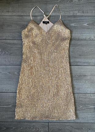 New look коротка сукня в пайєтки s