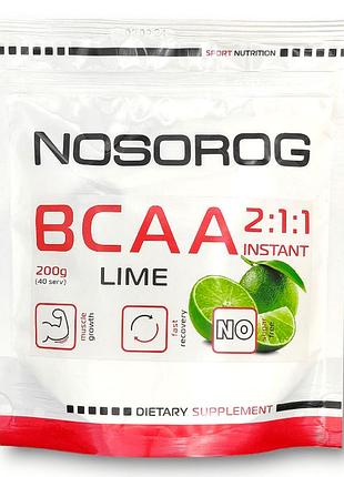 Nosorog bcaa 2:1:1 лайм, 200 грам