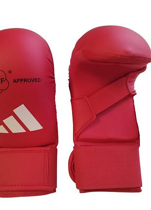 Перчатки для карате с лицензией wkf | красный | adidas 661_22_20