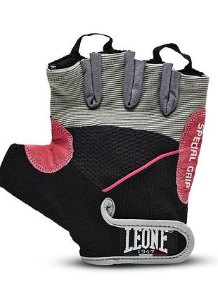 Рукавички для фітнесу leone gel shock purple m