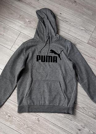 Худі чоловіче з капюшоном puma m сірий