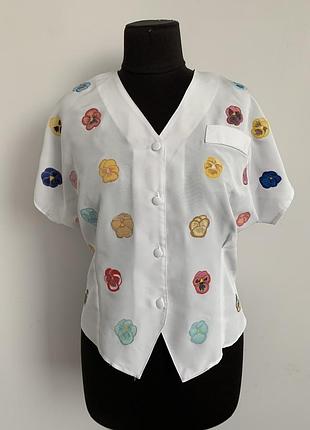 Блуза вінтаж 90х 00х y2k рукав кімоно