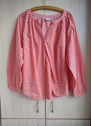 Новая хлопковая блуза большого размера батал.