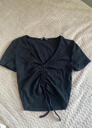 Топ  чорний zara