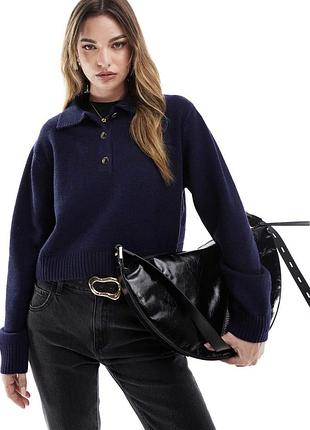 Синій жіночий светр