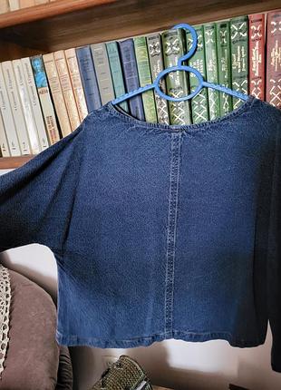 Джинсова блуза mango 4