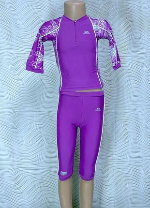 Спортивный костюм trespass 3-4 года для плавания гидрокостюм для бассейна пляжа девочке