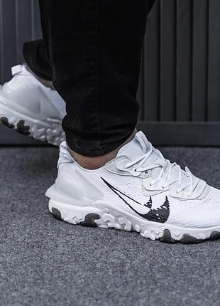 Чоловічі кросівки nike react vision white black 5