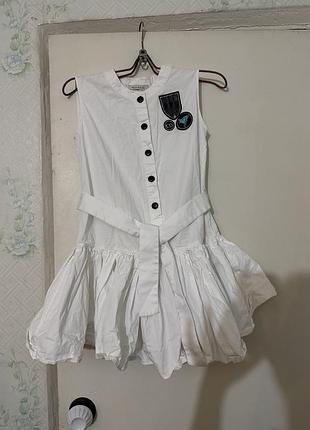 Сукня котон біла