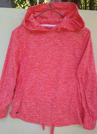 Мягкая кораловая толстовка с капюшоном и карманами,худи,52-56разм, regatta