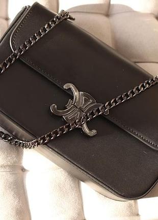 Premium | жіноча сумка celine black, женская сумка, брендова сумка селін чорна