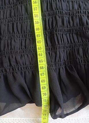 Платье платье миди черного черного цвета с рюшами длинный рукав на резинке типа рыбка девайд