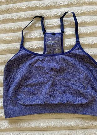 Фіолетовий спортивний топ