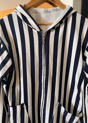 Длинное худи-пиджак с капюшоном 3