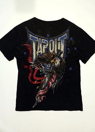 Чорна футболка tape out usa