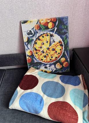 Плед в кружечок