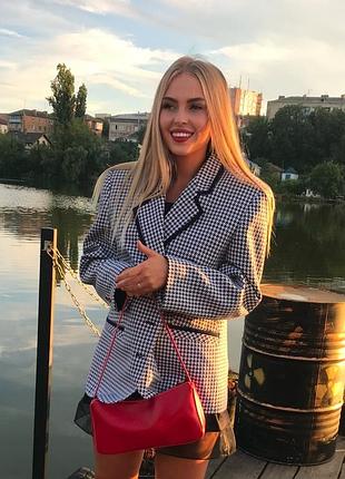 Подовжений піджак жакет розмір м 😍 сидить ідеально принт гусяча лапка