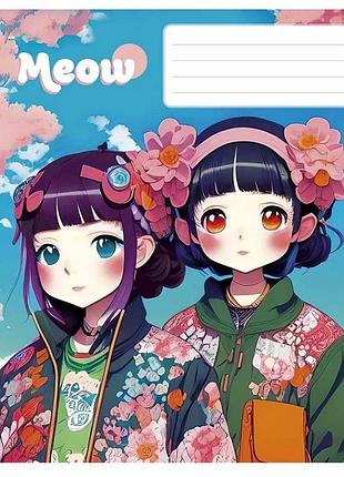 Зошит загальний "kawaii" 048-3302l-5  у лінію, 48 аркушів