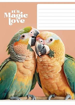 Тетрадь ученическая "it's a magic love" 012-3300l-1 в линию, 12 листов