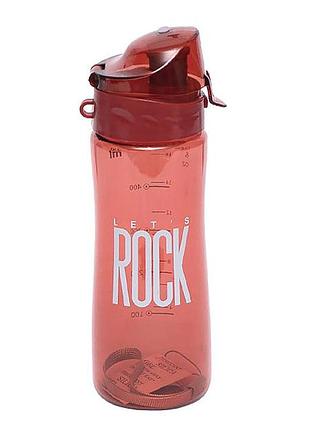 Пляшка для води із ситечком 6907-3(red) пластик 500 мл