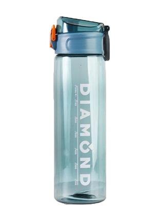 Пляшка для води "diamond" 2326sp із ситечком, пластик 1 літр блакитний
