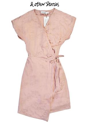 Нова пудрова 🔥100% льняное🔥 платье на завязке & other stories