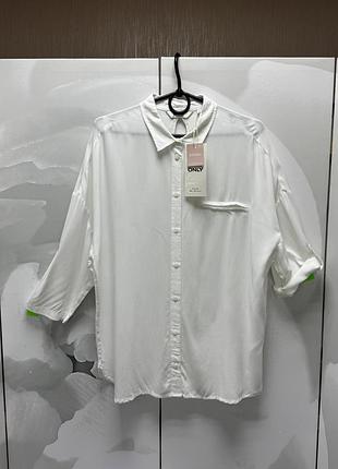 📌 новая натуральная рубашка, блуза, рубашка only, новая с бумажной биркой