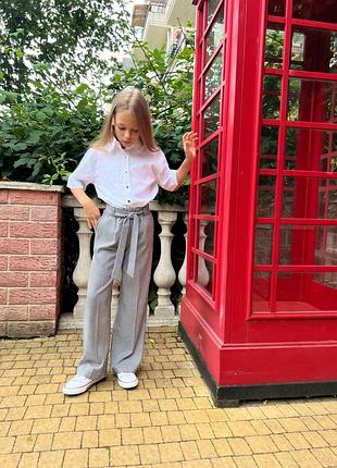 Классические брюки брюки для девочки 2
