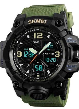 Часы наручные 1155bag skmei, army green, 9290