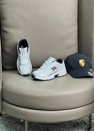 New balance 740 white silver black. артикул owl-b4349