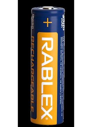 Аккумулятор rablex 18650 li-ion 3400mah li-ion 3.7v с контактами 20а
