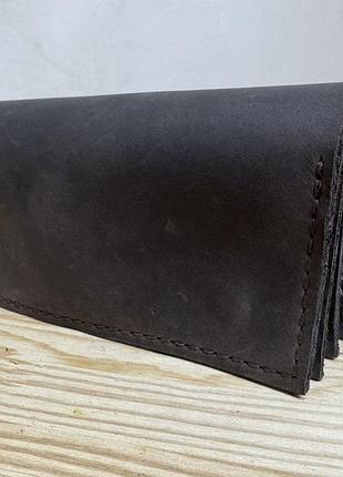 Шкіряний гаманець ручної роботи crazy horse — стиль і надійність