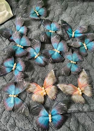 Бантики заколки для волося метилики