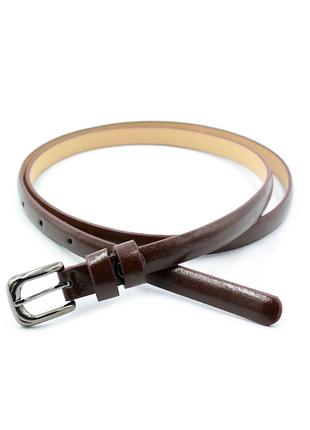 Жіночий ремінь 1,3 х 110 см weatro темно-коричневий zhn-kz-kit13-031