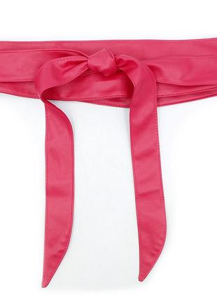 Жіночий пояс кушак двосторонній weatro малиновий kshk-0026