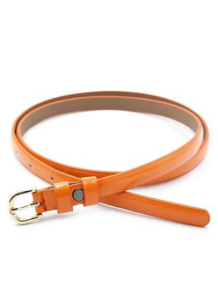 Жіночий ремінь 1,3 х 110 см weatro помаранчевий zhn-kz-kit13-044