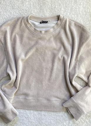 Кроп топ бежевий zara 4