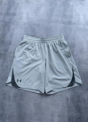 Чоловічі спортивні шорти under armour сірого кольору в розмірі m.