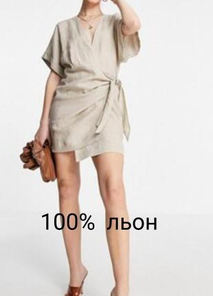 Нова лляна сукня 100% льон р-р xs-s.